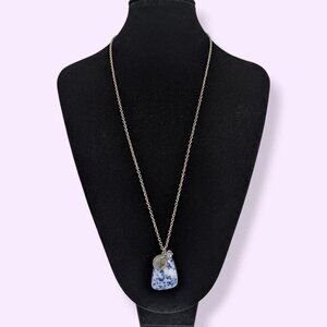 Vintage Chunky Quartz "Confidence" Pendant Necklace